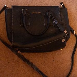Michael Kors Selby Black Pebble Satchel